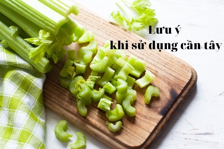 Những lưu ý khi sử dụng cần tây để giảm cân