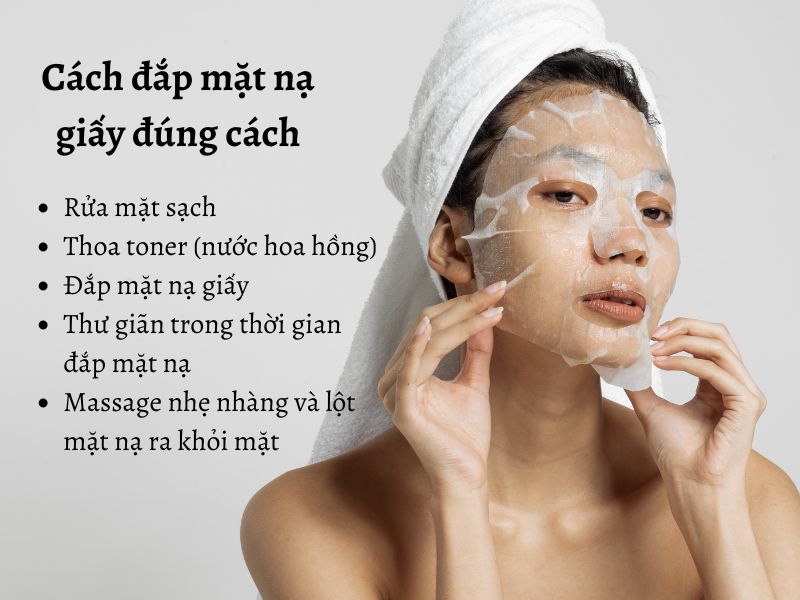 Hướng dẫn cách đắp mặt nạ giấy đúng cách 