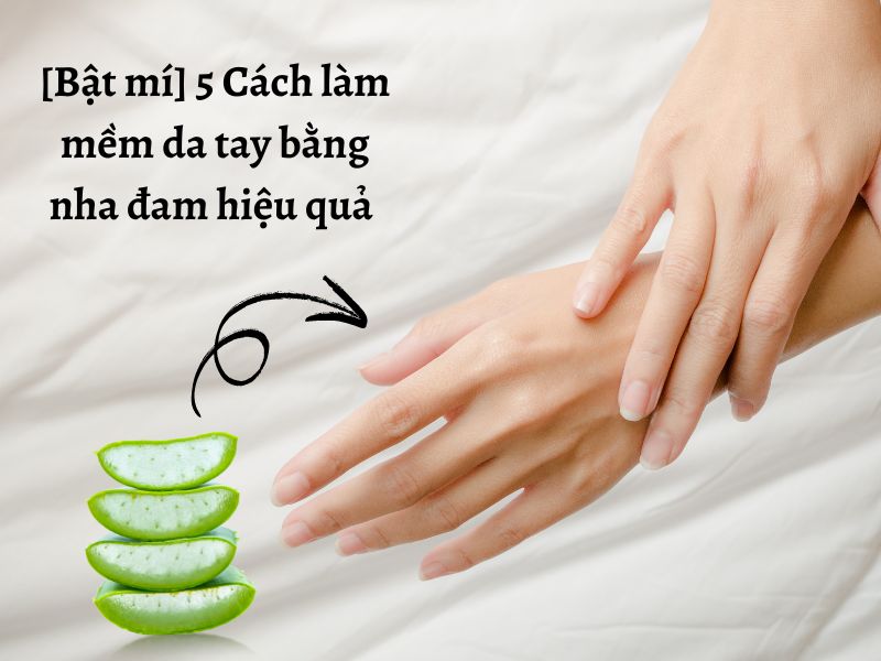 cách làm mềm da tay bằng nha đam 