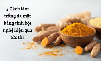 Cách làm trắng da bằng tinh bột nghệ