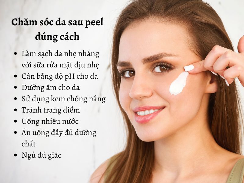 Chăm sóc da đúng cách để ngăn ngừa tình trạng sau peel da bị thâm 