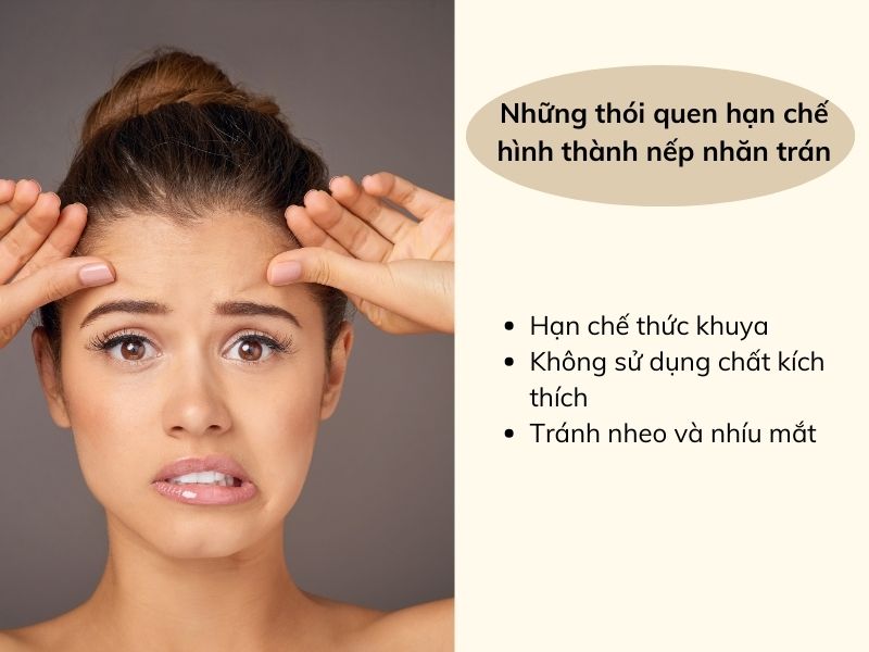 duy trì lối sống lành mạnh để hạn chế nếp nhăn trán 