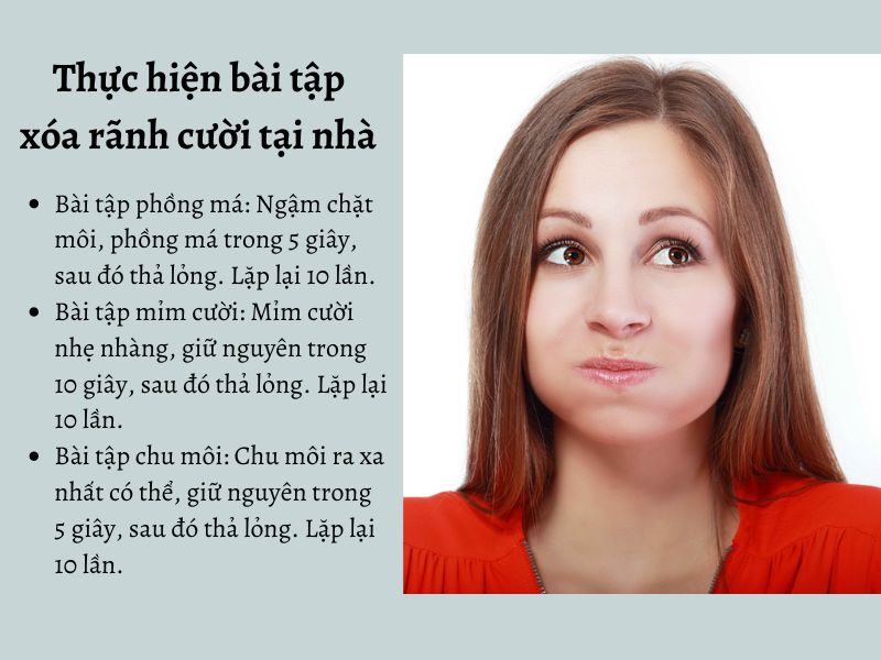 Các bài tập xóa rãnh cười hiệu quả tại nhà 